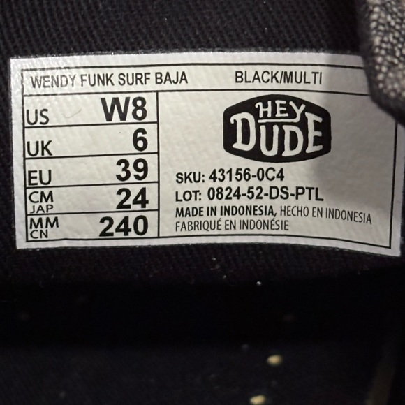 🏝️Size 8 - NWT: HEY DUDE- Women’s Wendy Funk Surf Baja Shoes - Picture 7 of 13